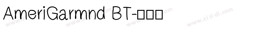 AmeriGarmnd BT字体转换